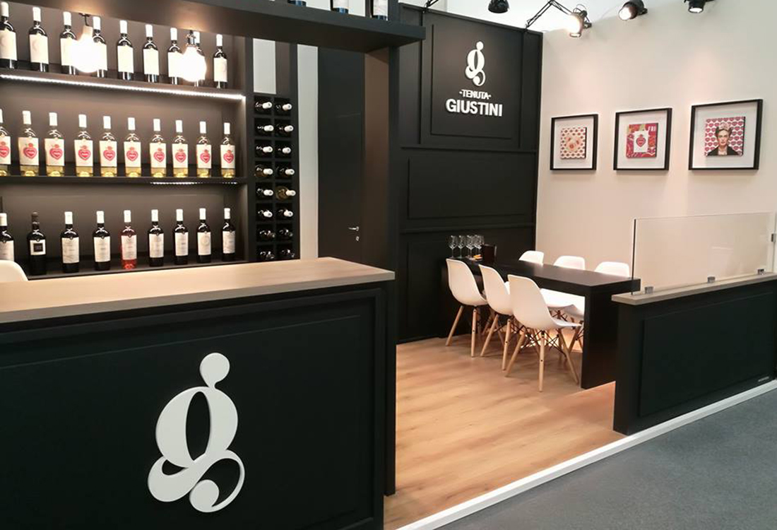 Stand Tenuta Giustini per Vinitaly Verona 2018