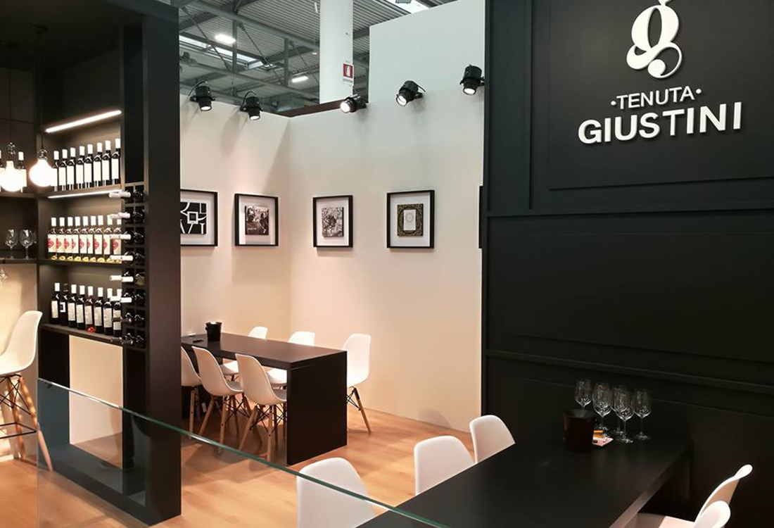 Stand Tenuta Giustini per Vinitaly Verona 2018