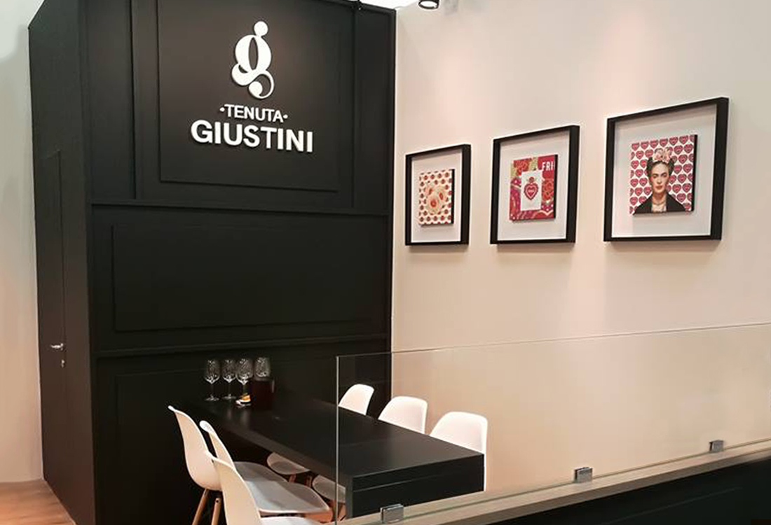 Stand Tenuta Giustini per Vinitaly Verona 2018