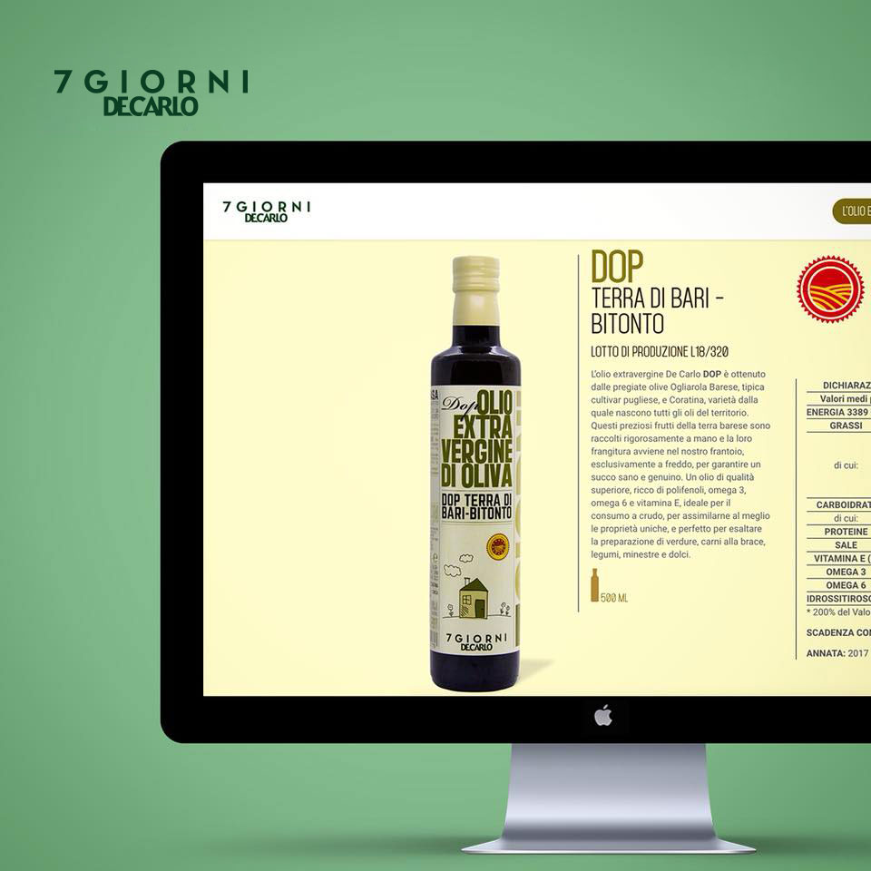 Website Olio 7 Giorni