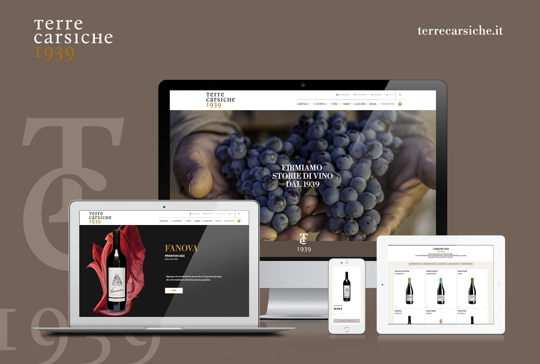 Sito Web E-commerce Terrecarsiche1936